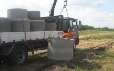 Перевозка бетонных колец и колодцев манипулятором - Ульяновск, цены, предложения специалистов