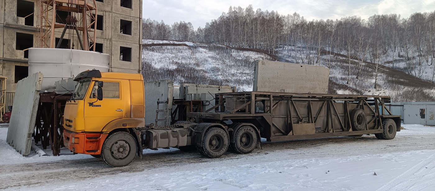 Аренда и услуги панелевозов для перевозки ЖБИ изделий в Ульяновске