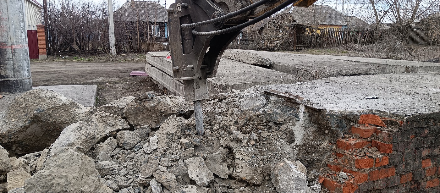Услуги и заказ гидромолотов для демонтажных работ в Павловке