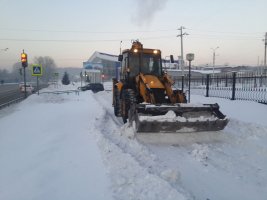 Уборка, чистка снега спецтехникой стоимость услуг и где заказать - Новоульяновск